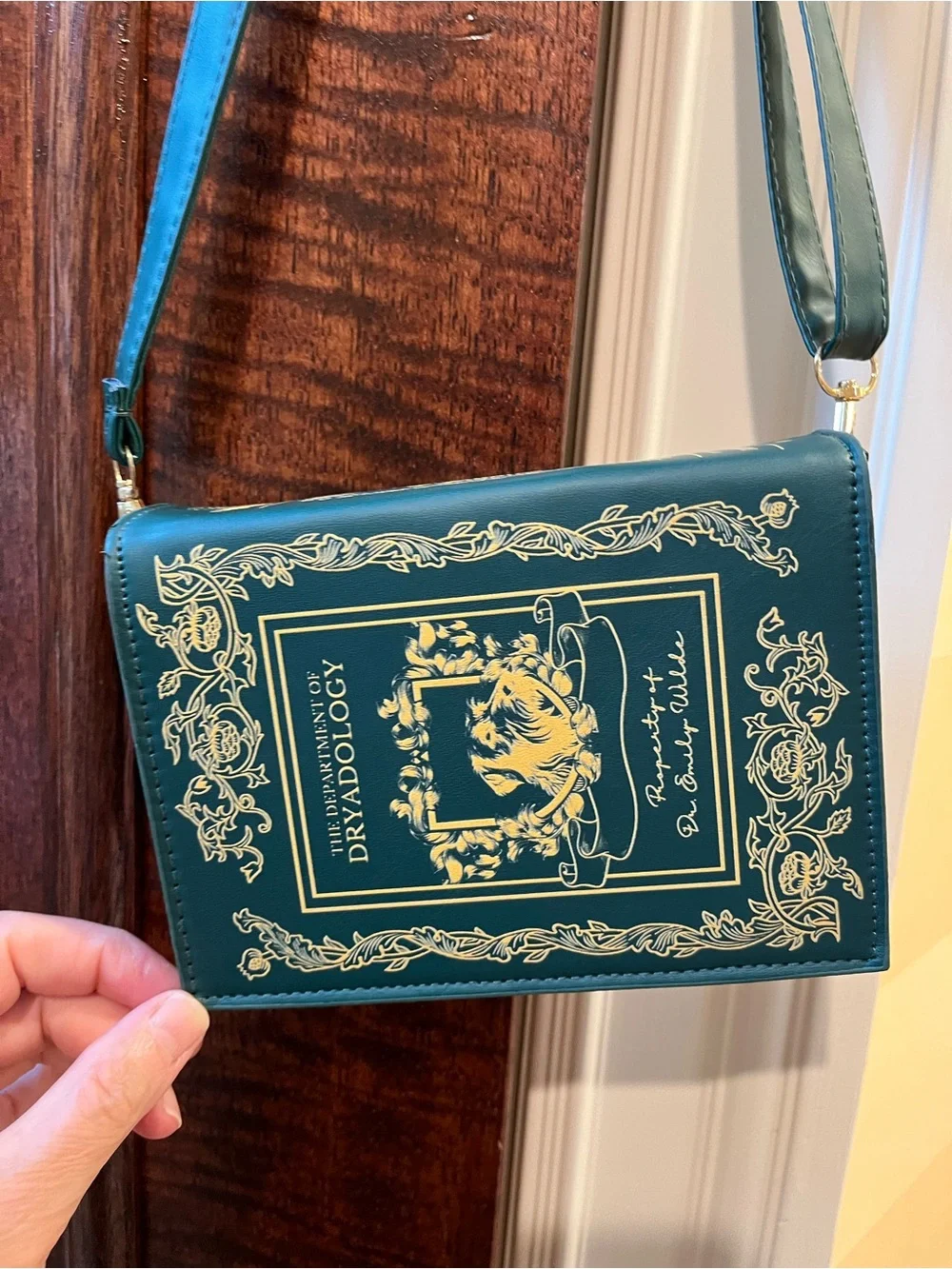 The Department of Dryadology Encyclopedia Book Crossbody Clutch Bag